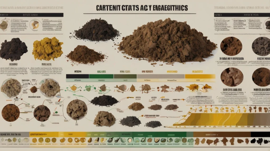 Farbskala zur Beurteilung von Katzenkot – von gesund bis gefährlich
