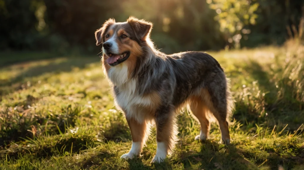 Hund mit glänzendem Fell nach Lachsöl-Fütterung